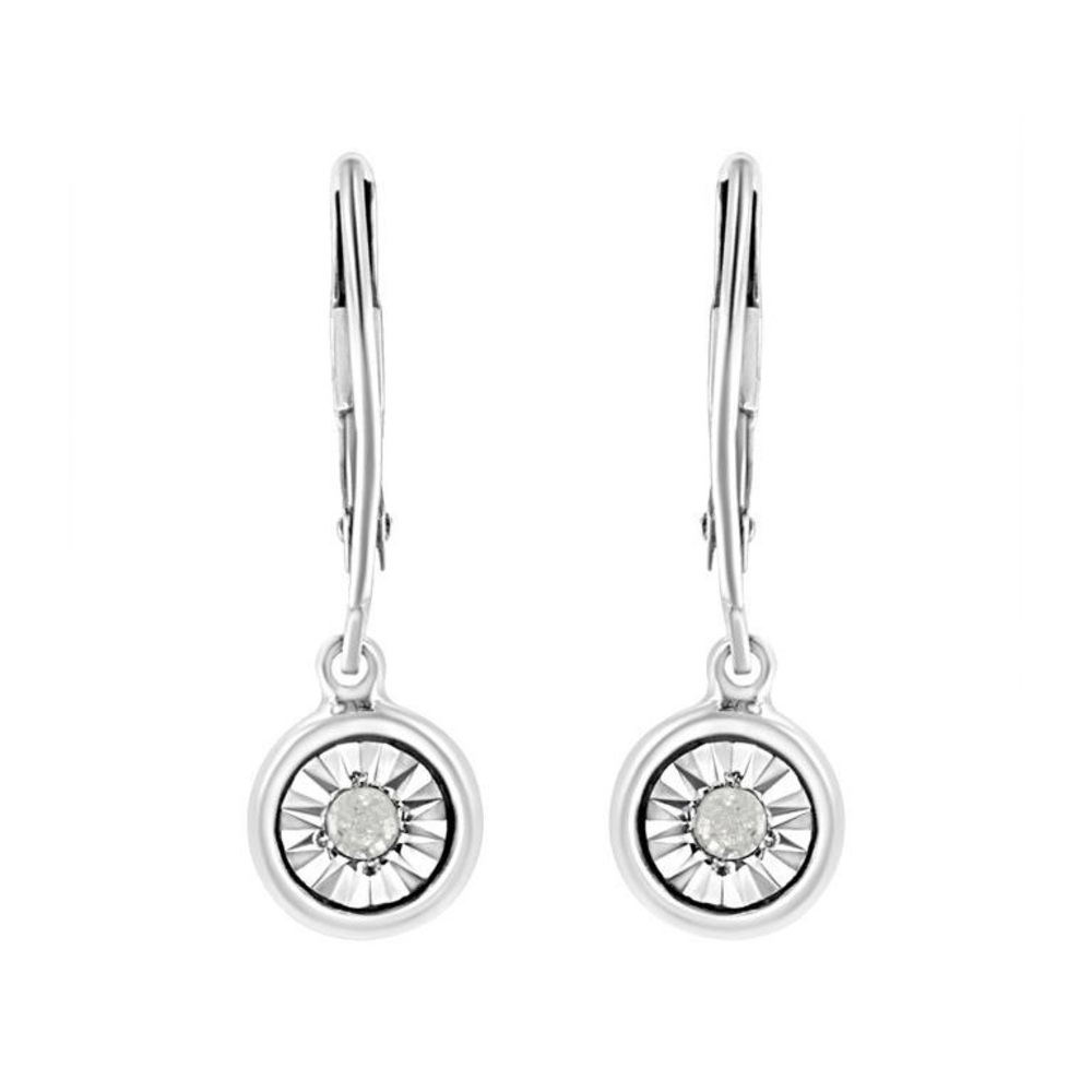 Beautiful Diamond Drop Earrings Appraisal Included!